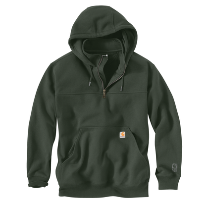 Carhartt Rain Defender Heavy Weight Quarter Zip Hoodie Forestry Green