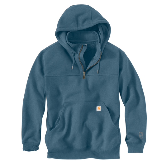 Carhartt Rain Defender Heavy Weight Quarter Zip Hoodie Storm Blue Heather