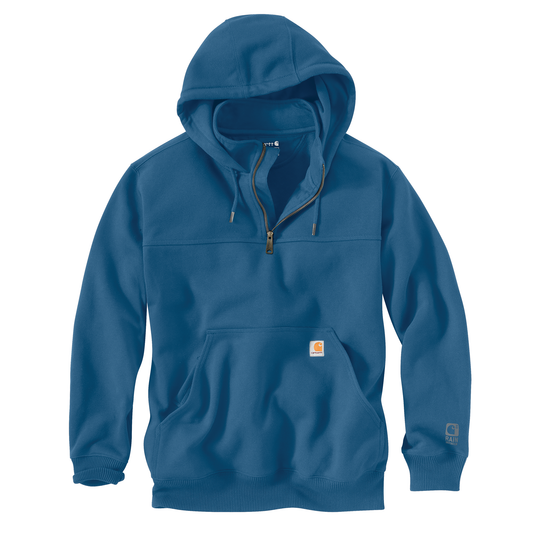 Carhartt Rain Defender Heavy Weight Quarter Zip Hoodie Dark Horizon Blue
