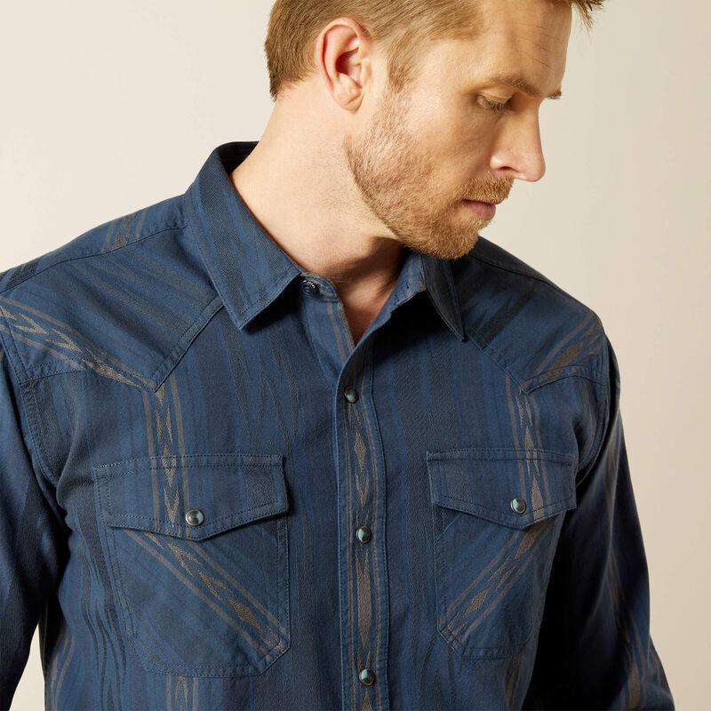 Ariat Hansen Retro Fit Shirt Navy Chambray