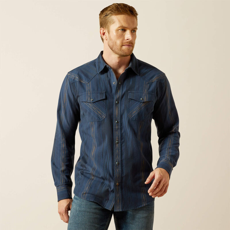 Ariat Hansen Retro Fit Shirt Navy Chambray