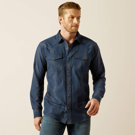 Ariat Hansen Retro Fit Shirt Navy Chambray