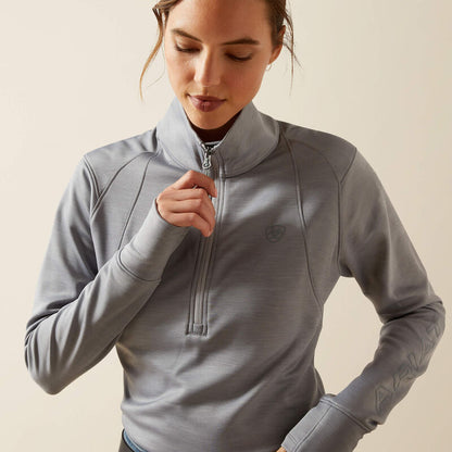 Ariat Team EQ 1/2 Zip Pullover Alloy Heather