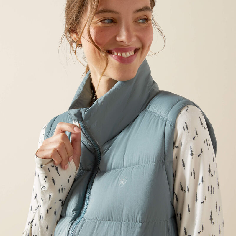 Ariat Ladies Ultrapuff Down Vest Steel Sage