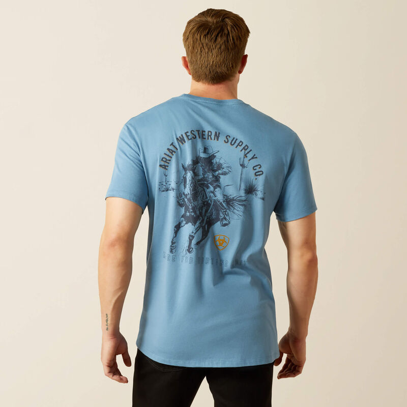Ariat Ariat Blazing Saddle T-Shirt Coronet Blue