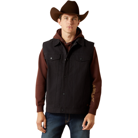 Ariat Canvas Rancher Vest Black