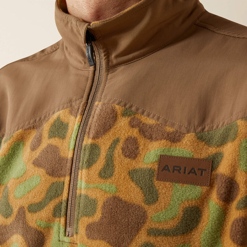 Ariat Basis Fleece Sweater Khaki Camo
