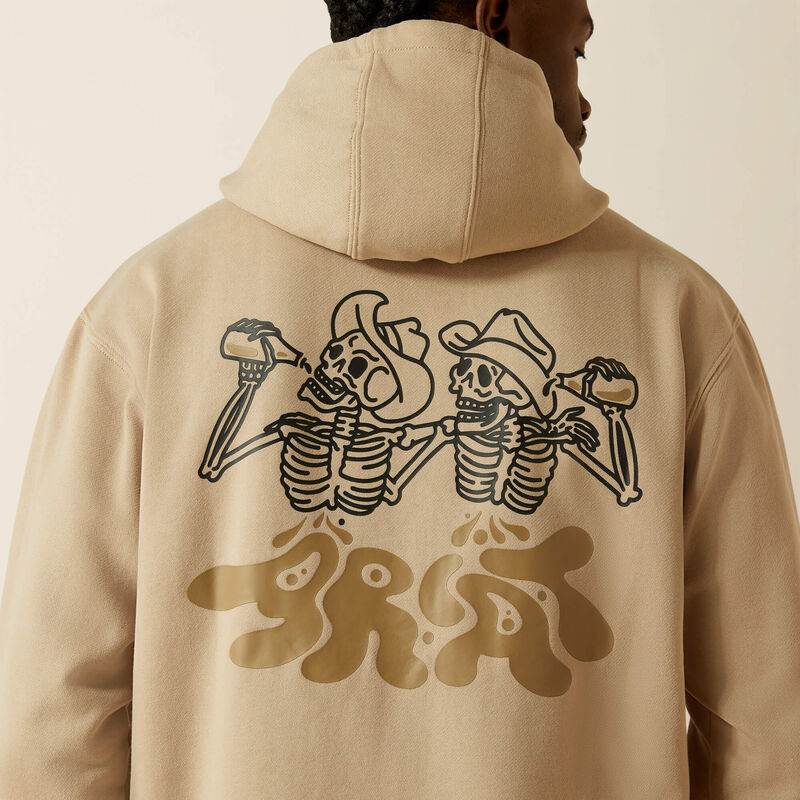 Ariat Drinking Buddies Hoodie Beige