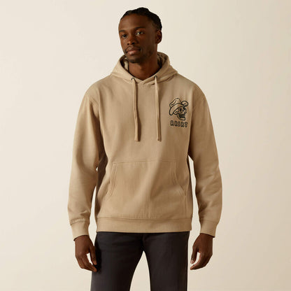 Ariat Drinking Buddies Hoodie Beige