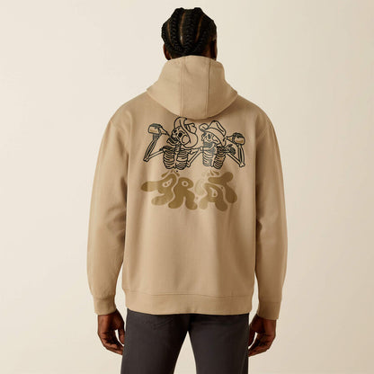 Ariat Drinking Buddies Hoodie Beige