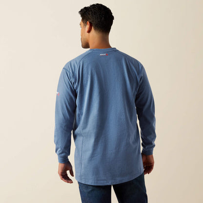Ariat Long Sleeve FR Air Crew Medium Blue