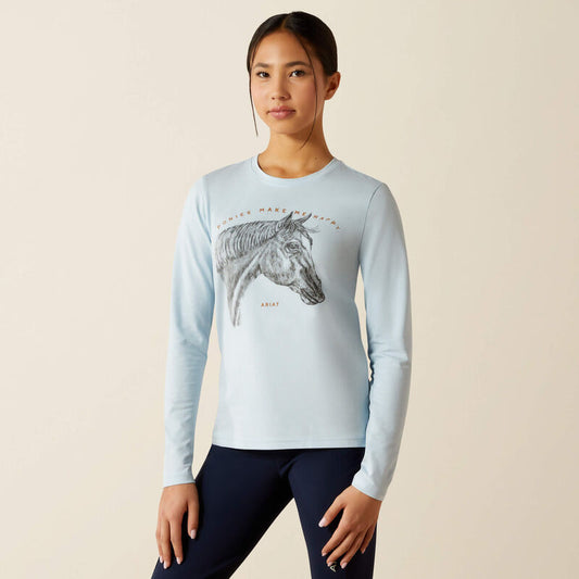 Ariat Kids Happy T-Shirt Skyway