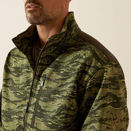 Ariat Logo Softshell Jacket Earth Green Camo