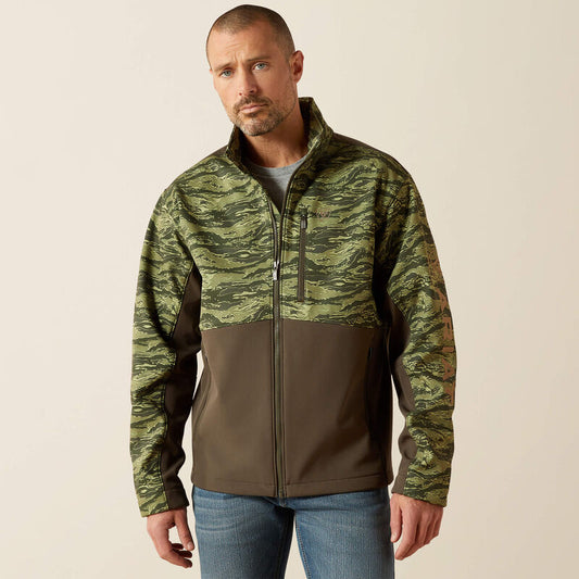 Ariat Logo Softshell Jacket Earth Green Camo