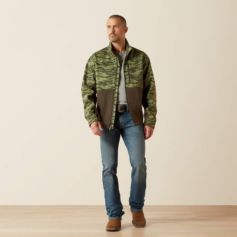 Ariat Logo Softshell Jacket Earth Green Camo