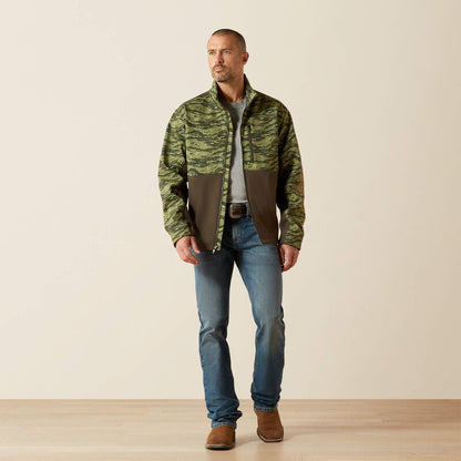 Ariat Logo Softshell Jacket Earth Green Camo
