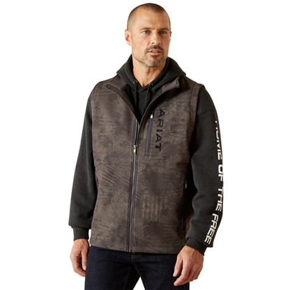 Ariat Patriot Flag Softshell Vest Phantom