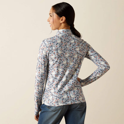 Ariat Kids Lowell 3.0 1/4 Zip Baselayer Posey Pony Print