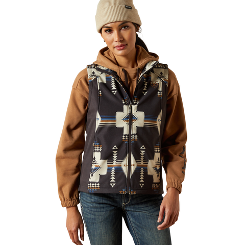 Ariat Logo Softshell Vest Thornstone Print