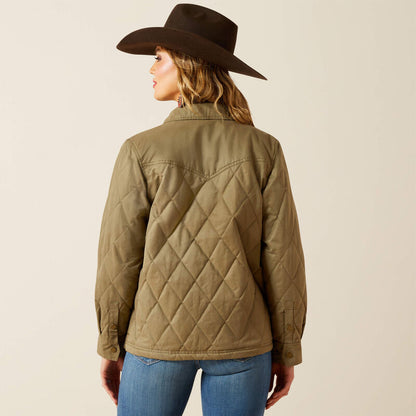 Ariat Grizzly Quilted Barn Jacket Dusky Green