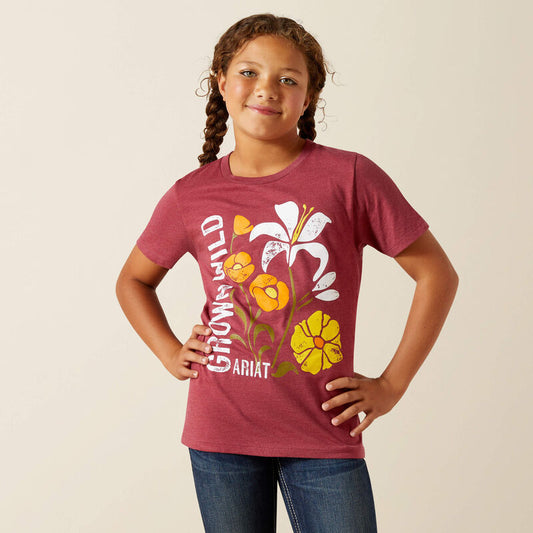 Ariat Youth Grown Wild T-Shirt Cardinal