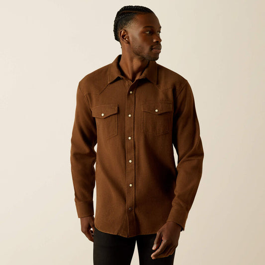 Ariat Hyde Retro LS Snap Dark Brown