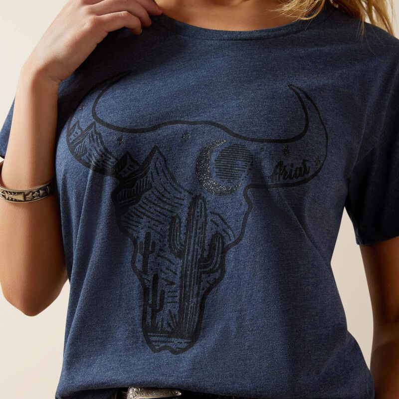 Ariat Bull Night Sky T-Shirt Navy Heather