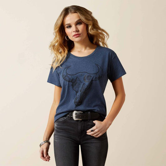 Ariat Bull Night Sky T-Shirt Navy Heather