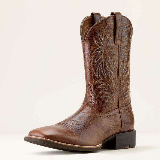 Ariat Sport Wide Square Toe Dark Tan