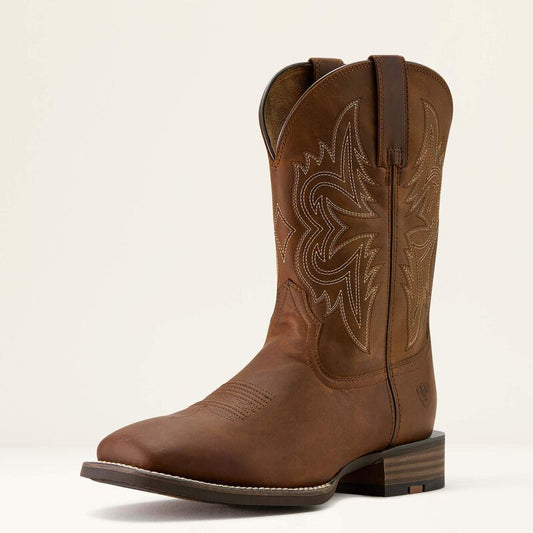Ariat Western Big Rig Cowboy Boot Distressed Brown