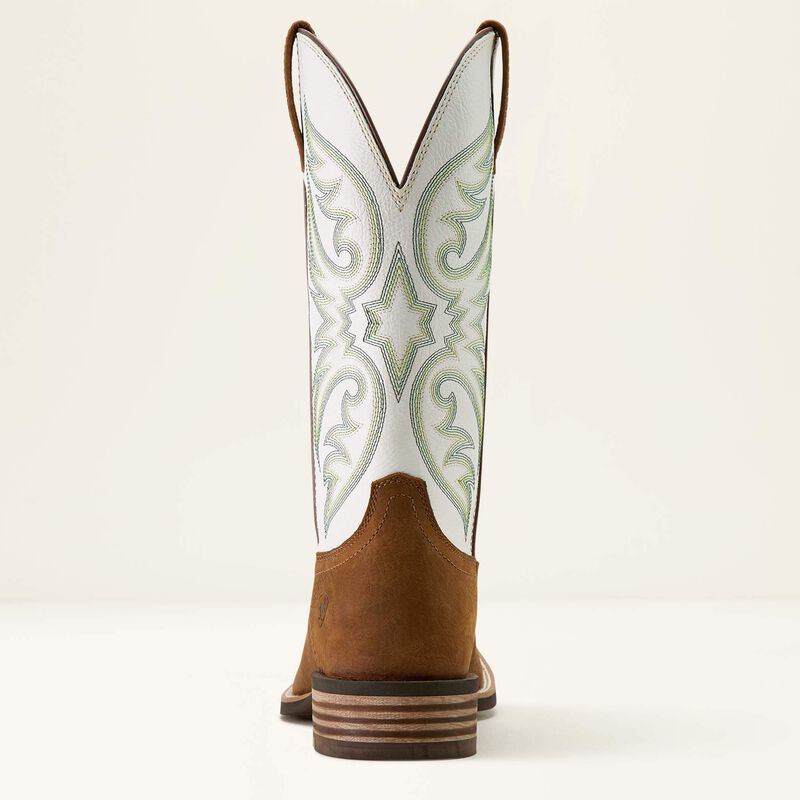 Ariat Mens Ricochet Wide Square Toe Cowboy Boot Mustang Brown