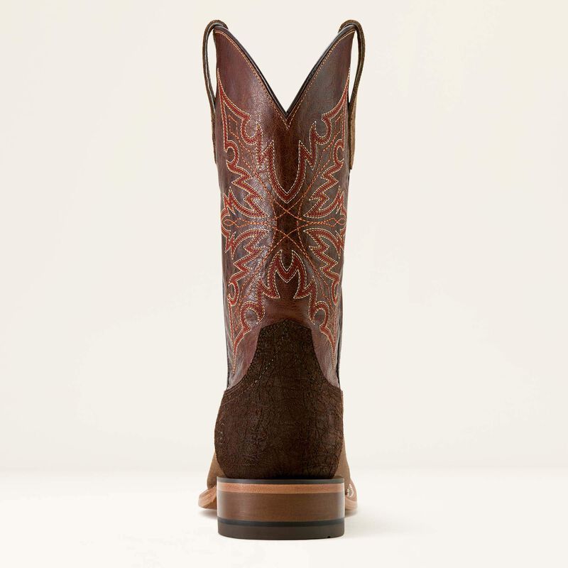 Ariat Circuit Gritty Cowboy Boot Ranch Brown Suede