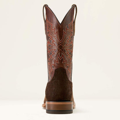 Ariat Circuit Gritty Cowboy Boot Ranch Brown Suede