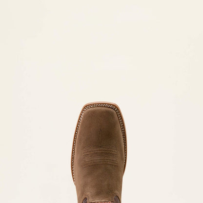 Ariat Circuit Gritty Cowboy Boot Ranch Brown Suede