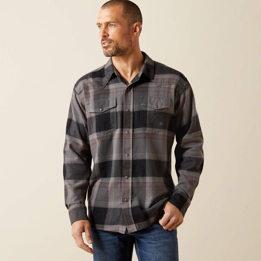 Ariat Hernandez Retro Fit Shirt Dark Grey