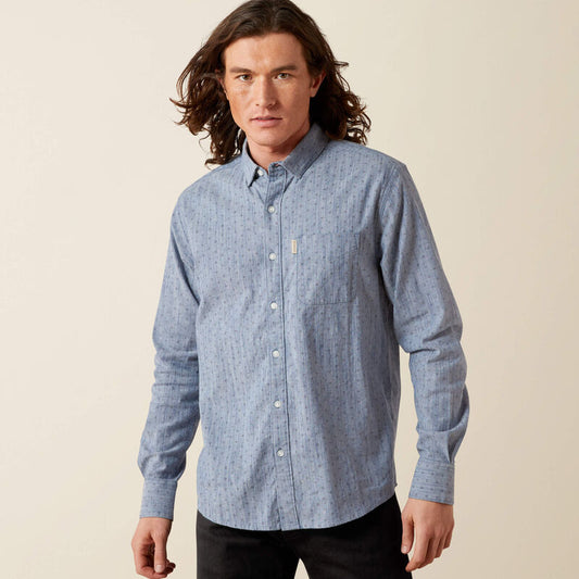 Ariat Macoy Modern Fit Shirt Chambray Blue