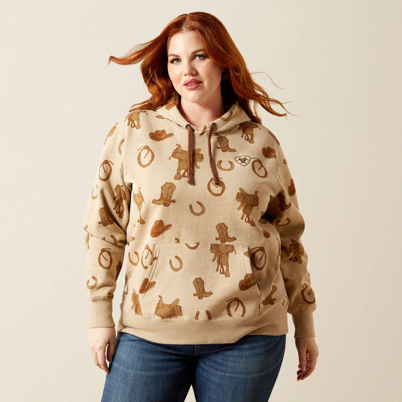 Ariat Logo 2.0 Hoodie Savannah Tan Heather