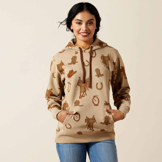 Ariat Logo 2.0 Hoodie Savannah Tan Heather