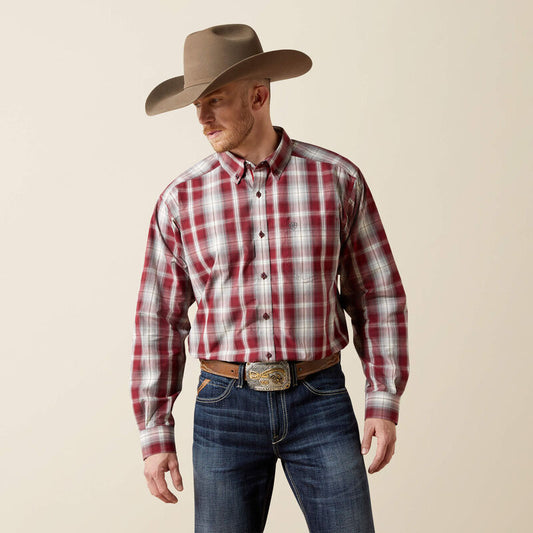 Ariat Pro Series Tillman Classic Fit Shirt Dark Red