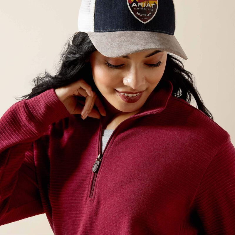 Ariat High Noon 1/2 Zip Pullover Beaujolais