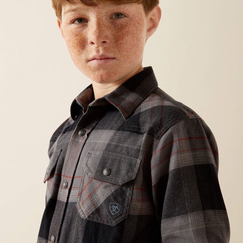 Ariat Hernandez Retro Classic Fit Shirt Dark Grey