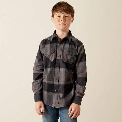Ariat Hernandez Retro Classic Fit Shirt Dark Grey