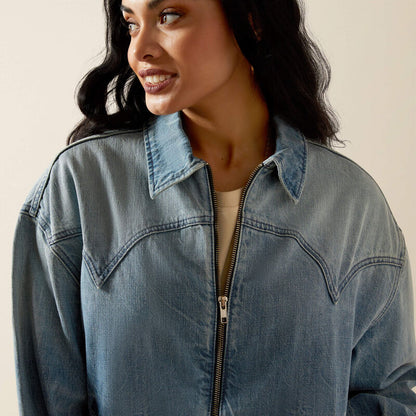 Ariat Cheyenne Denim Bomber Jacket Candy