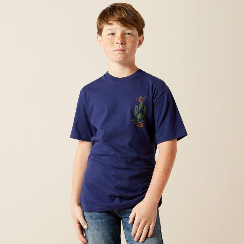 Ariat Neon Cactus T-Shirt Medieval Blue
