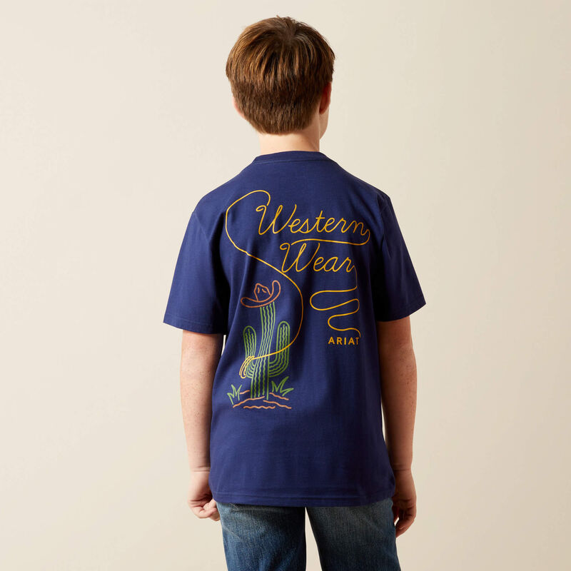 Ariat Neon Cactus T-Shirt Medieval Blue