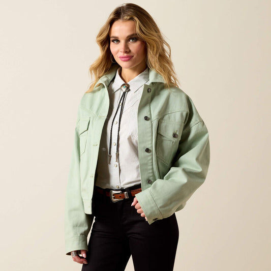 Ariat Ladies Solar Cotton Twill Jacket Silt Green