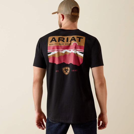 Ariat Mens Ariat Highland Sundowner Classic Fit T-Shirt Black