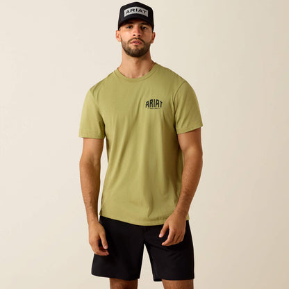 Ariat Mens Ariat Horse Without Name Classic Fit T Shirt Tent Green