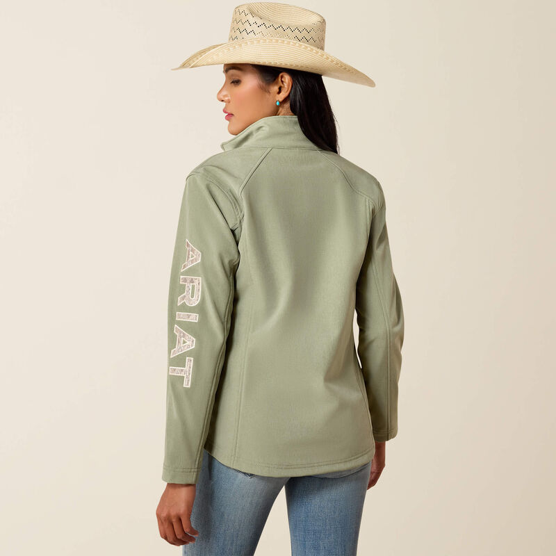 Ariat Ladies Ariat Logo Softshell Jacket Sea Spray Heather