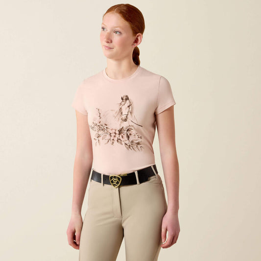 Ariat Kids Ethereal Equine T-Shirt Sepia Rose